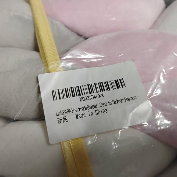 New Decorative Tri-Color Braided Pillow Super Soft - Picture 3 of 4